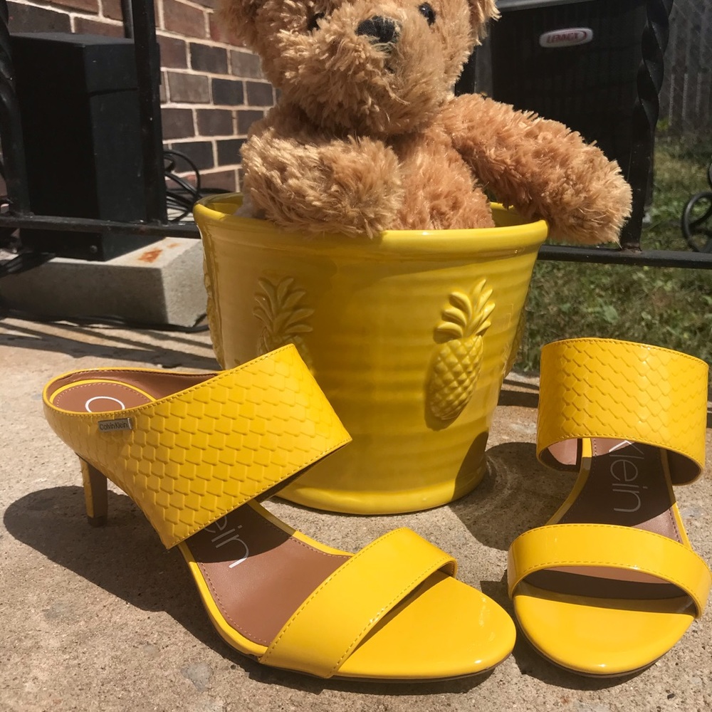 Calvin Klein Women’s Yellow Sandals